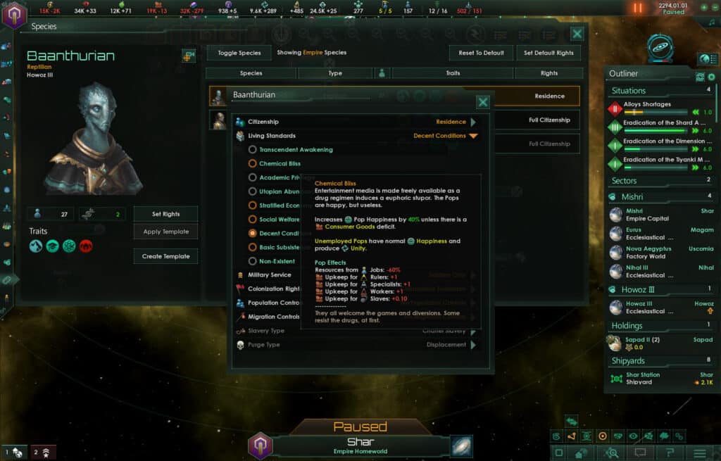 Stellaris Chemical Bliss Activation